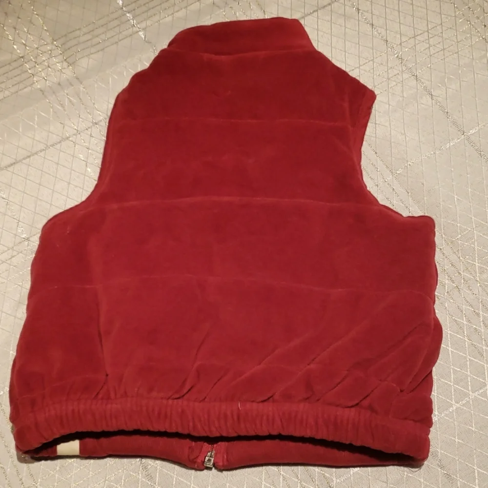 Burt’s Bees Kids Organic Cotton WARM Vest RED Toddler 4T EUC